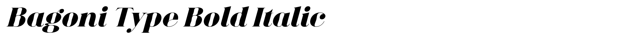 Bagoni Type Bold Italic image